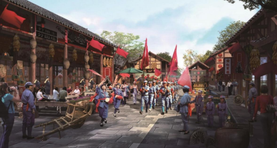 以红为脉，以绿为